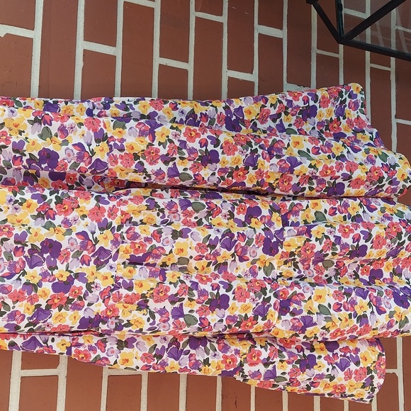 BTFBM Floral  One Shoulder Maxi Dress Partially Lined Size M BEACH Easter BEACH - Picture 5 of 5